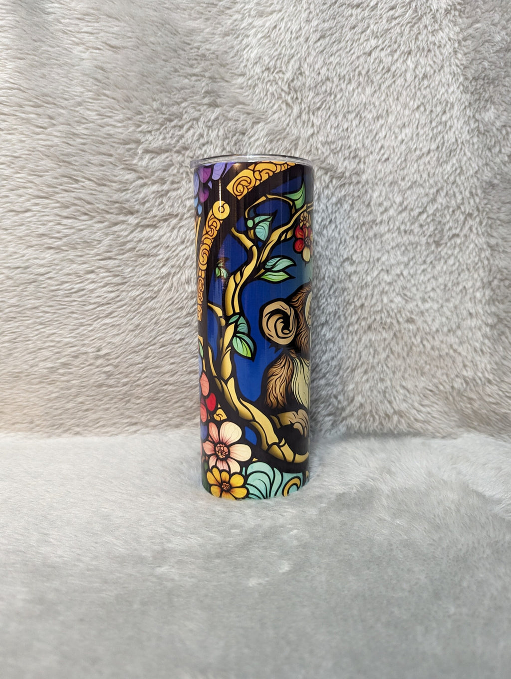 Monkey Tumbler 20oz With Reusable Straw, Can Be Personalized