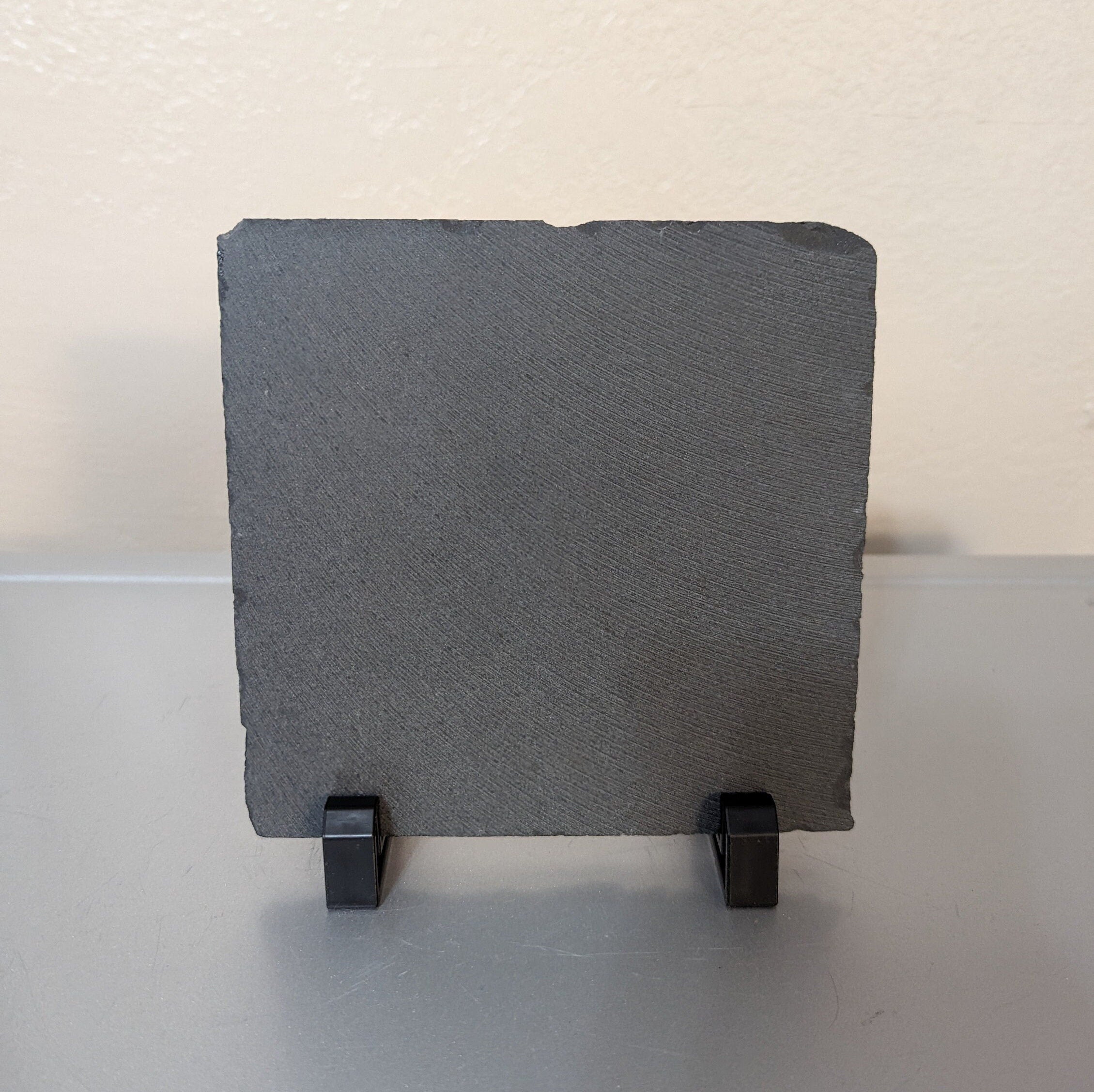 Religious Slate Cross Picture With Display Legs