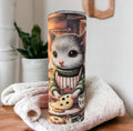 Christmas Mice - Mouse Tumbler 20oz With Reusable Straw, Can Be Personalized
