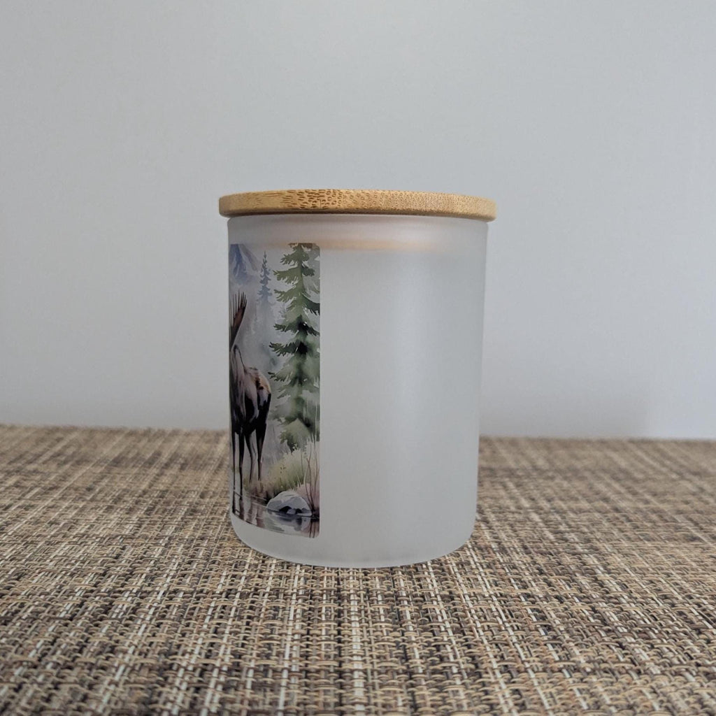 Moose Candle Holder With A Battery Operated Flickering Tea Light