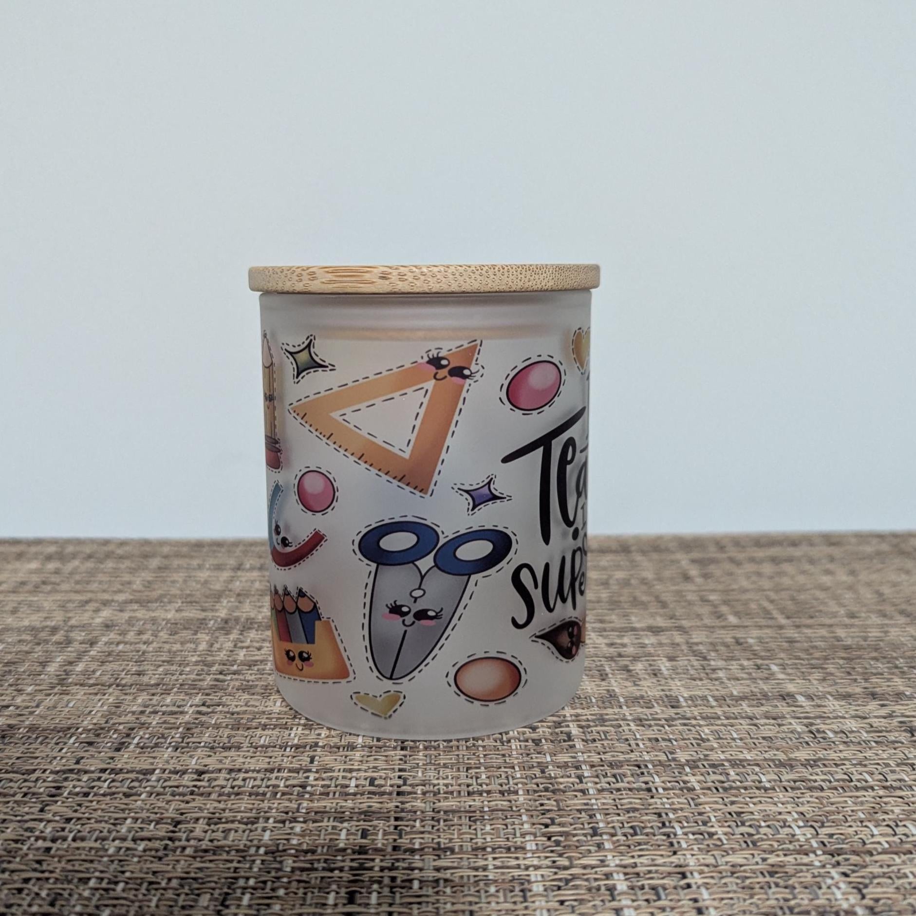 Teacher Inspired Candle Holder With A Battery Operated Flickering Tea Light