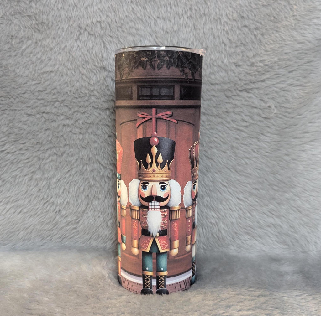 Nutcracker Tumbler 20oz With Reusable Straw, Can Be Personalized