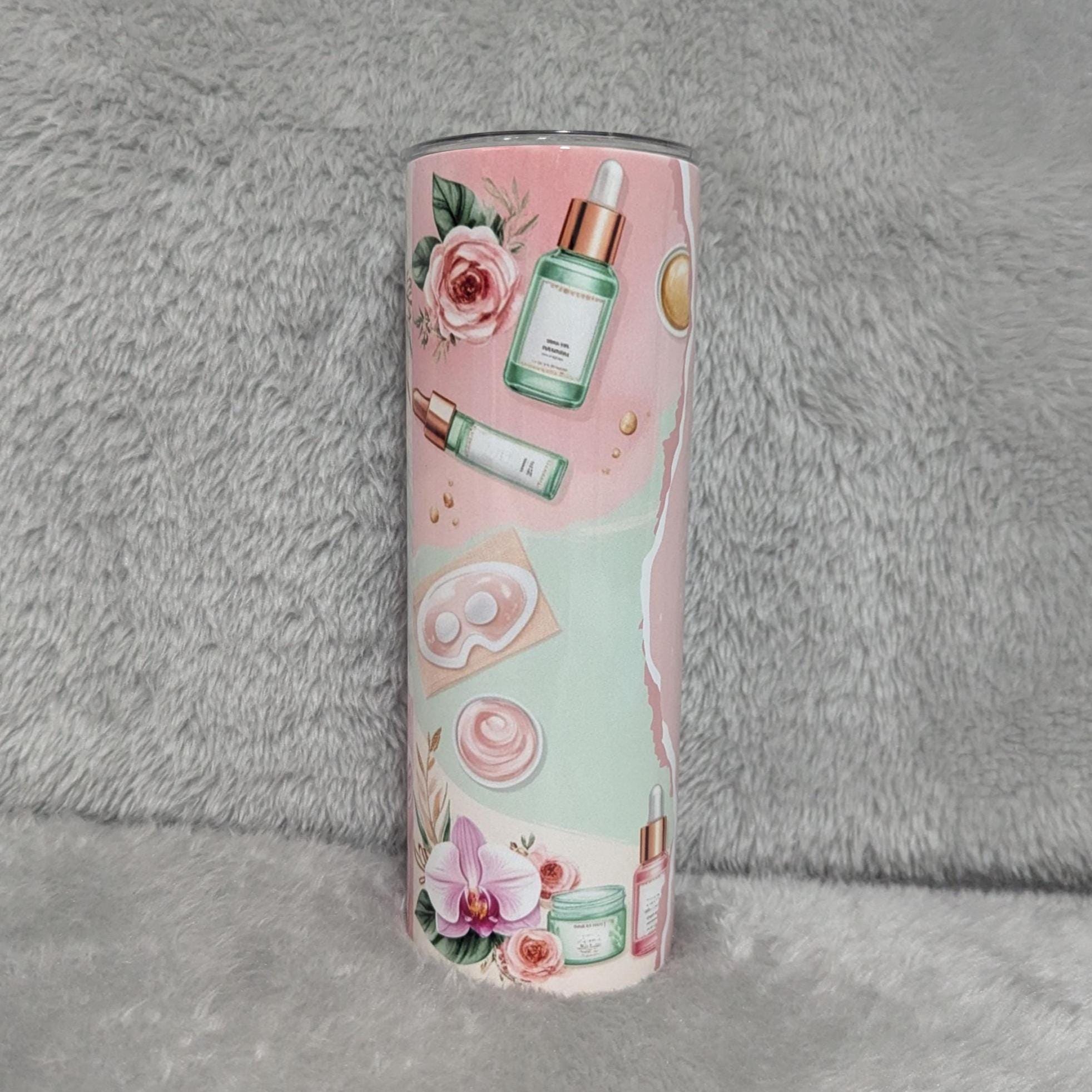 Personalized Esthetician Tumbler 20oz With Reusable Straw