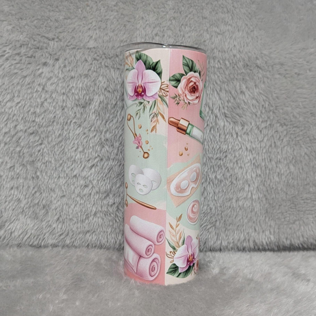 Personalized Esthetician Tumbler 20oz With Reusable Straw