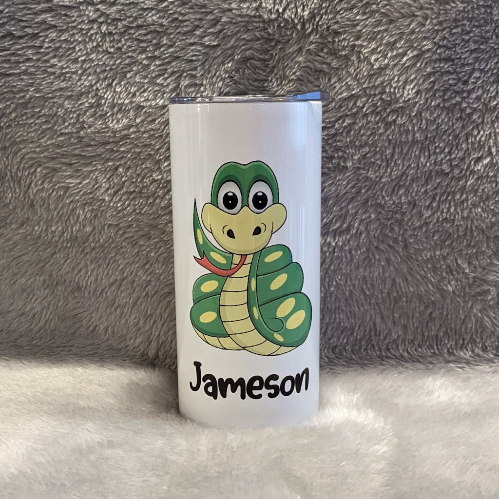 Kids Snake Tumbler 15oz With Reusable Straw, Can Be Personalized