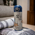 Kids Bull Riding Water Bottle 12oz With Reusable Straw Can Be Personalized
