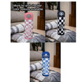 Kids Checkered Water Bottle 12oz With Reusable Straw Can Be Personalized