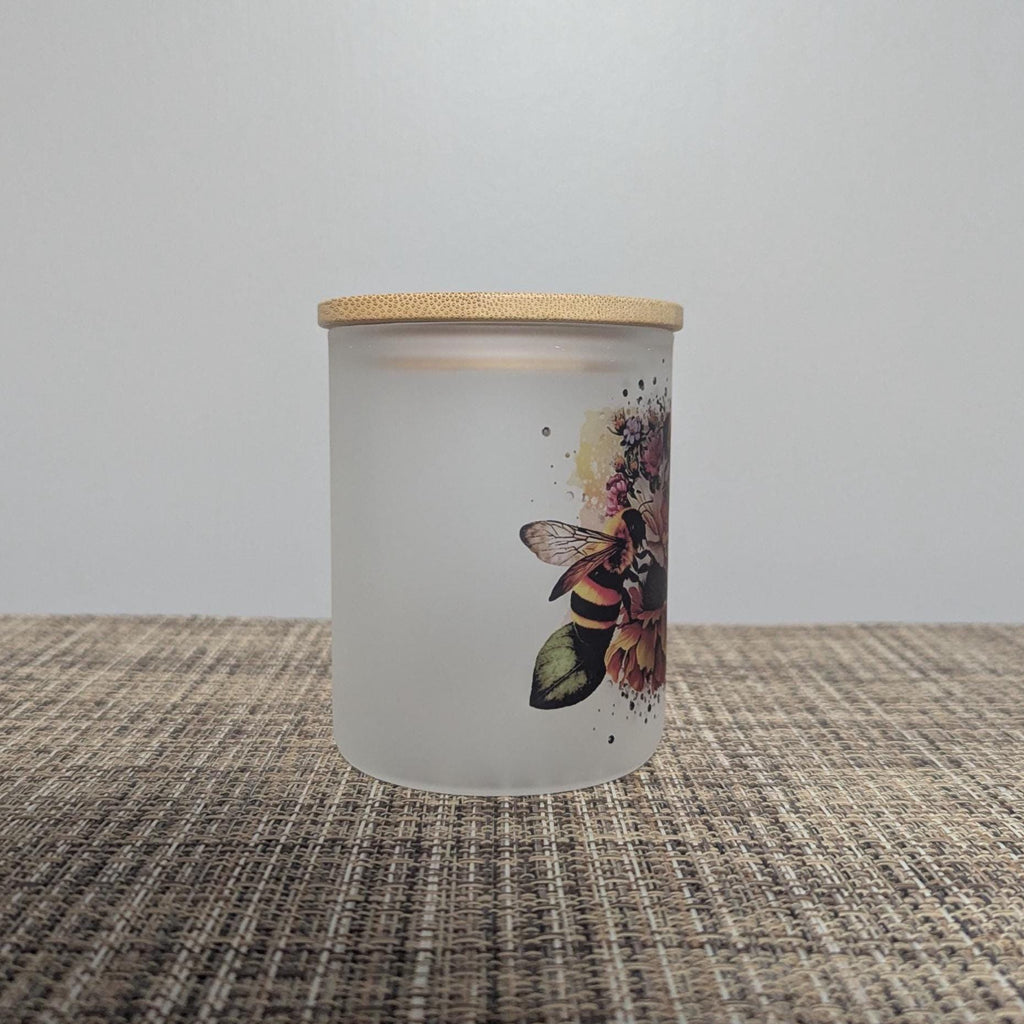 Bee Candle Holder With A Battery Operated Flickering Tea Light