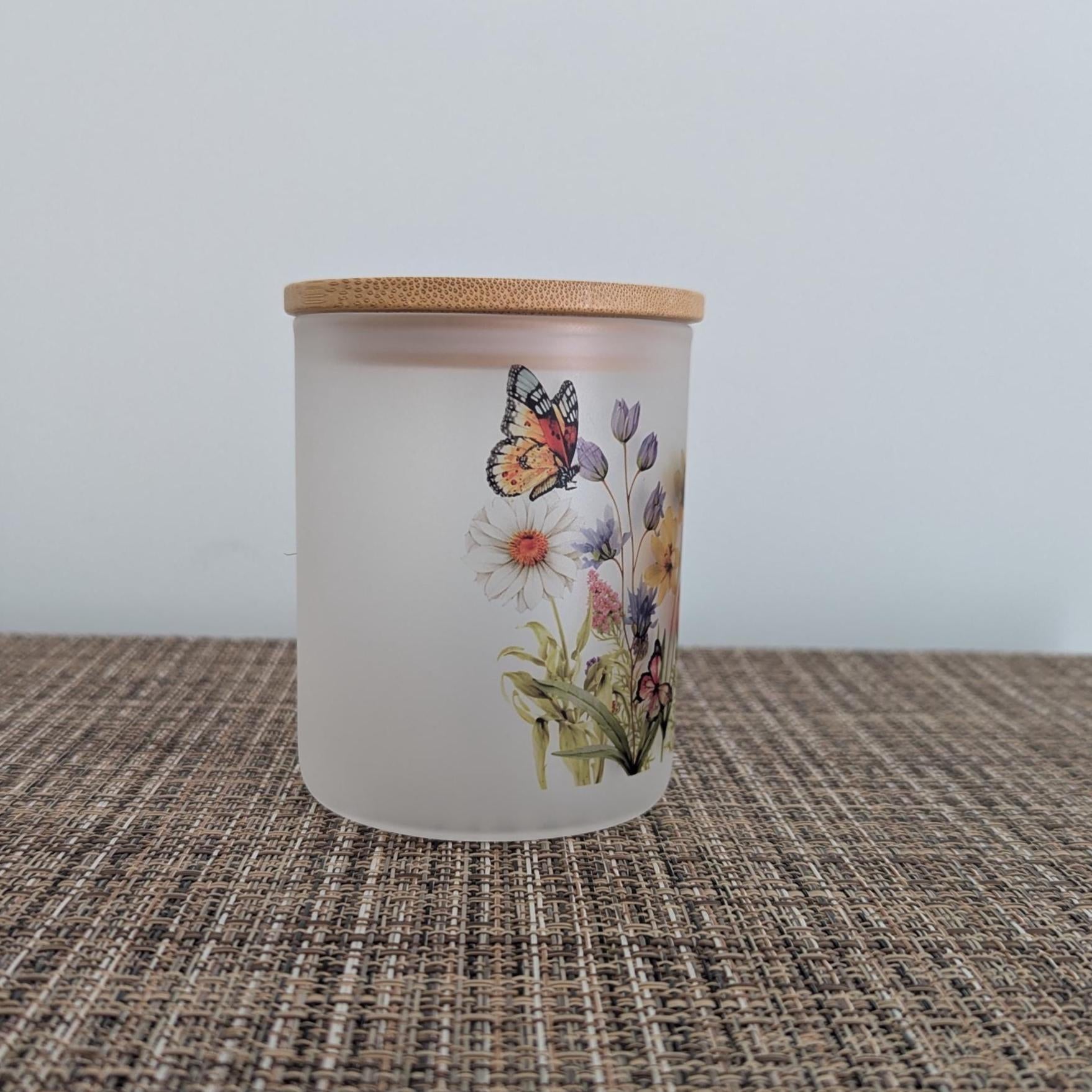 Butterfly Candle Holder With A Battery Operated Flickering Tea Light