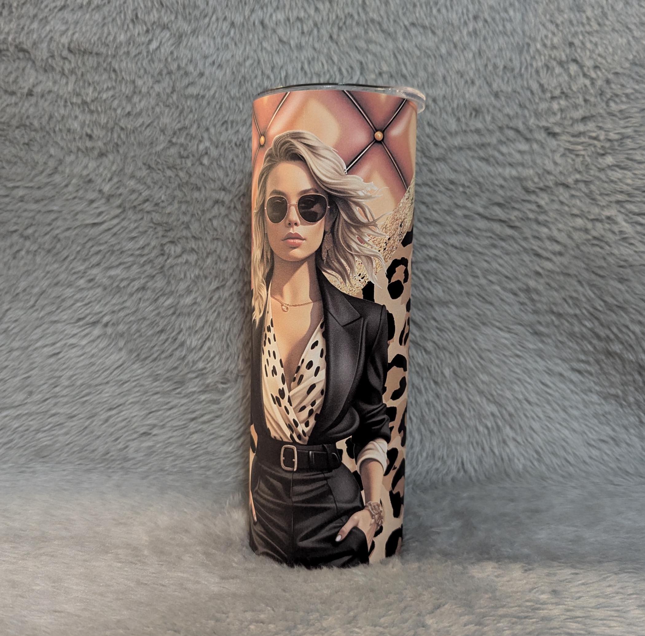 Boss Lady Tumbler 20oz With Reusable Straw, Can Be Personalized