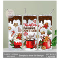 Christmas Calories Don't Count Tumbler 20oz With Reusable Straw