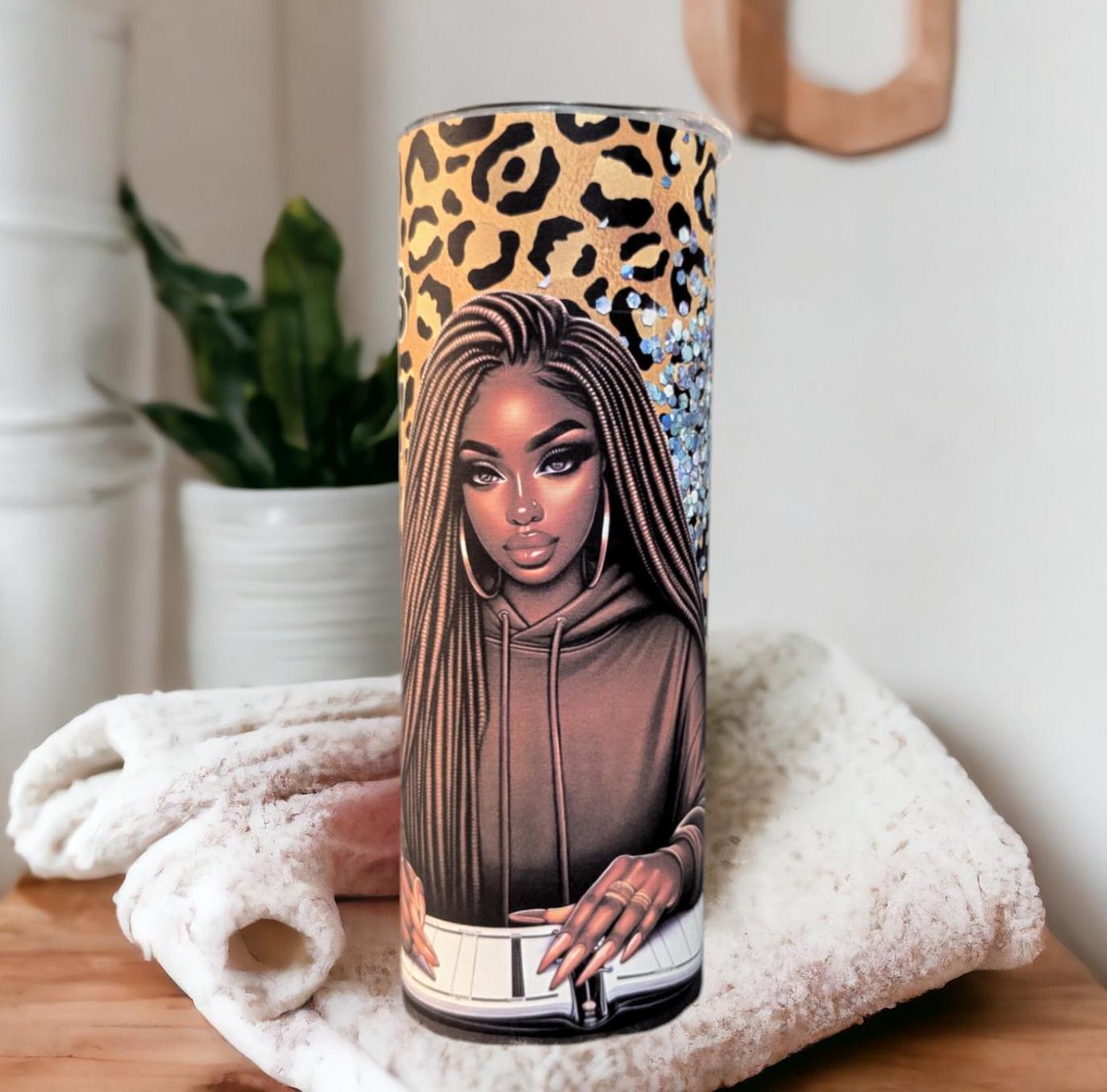 Boss Lady Tumbler 20oz With Reusable Straw, Can Be Personalized