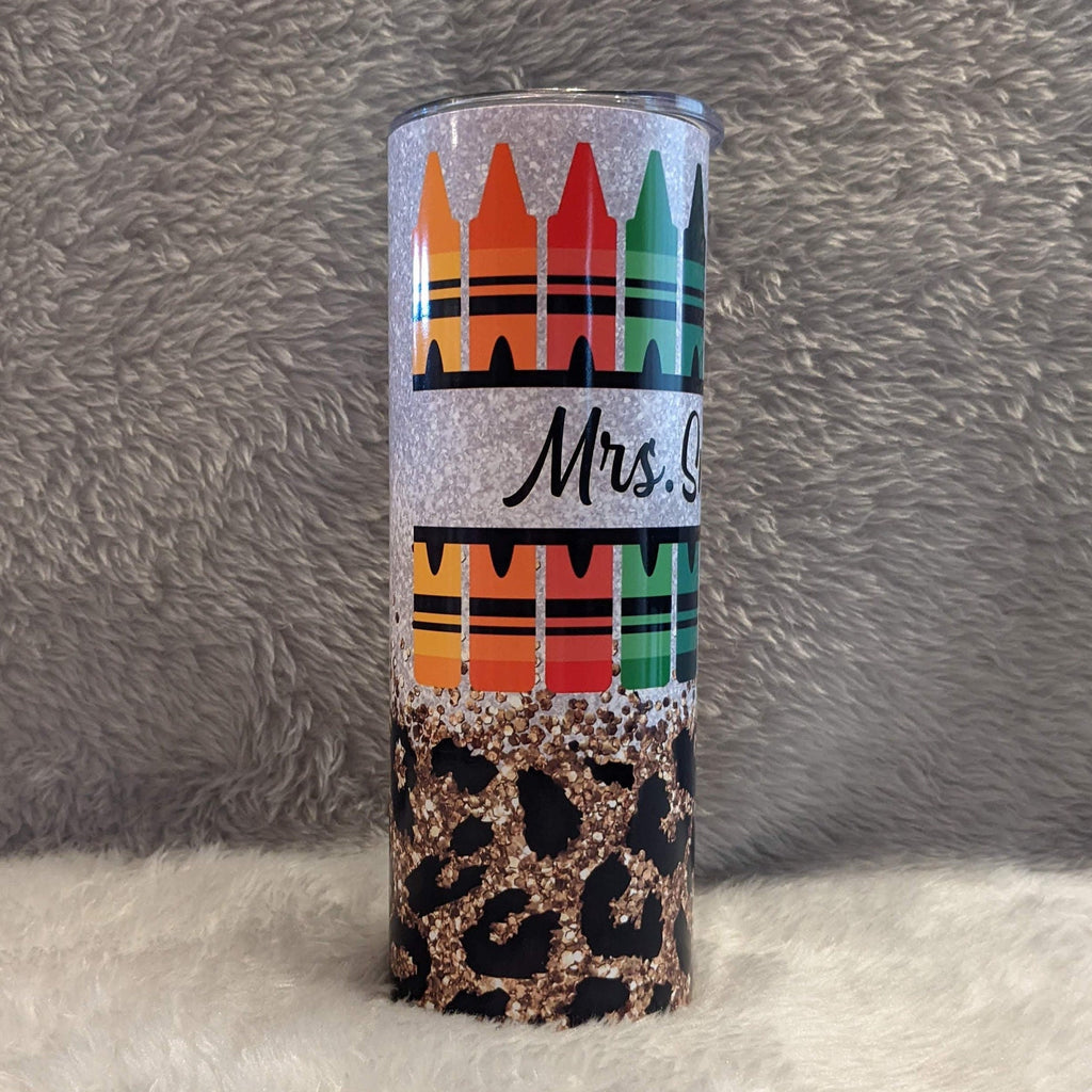 Teacher Tumbler Personalized 20oz With Reusable Straw