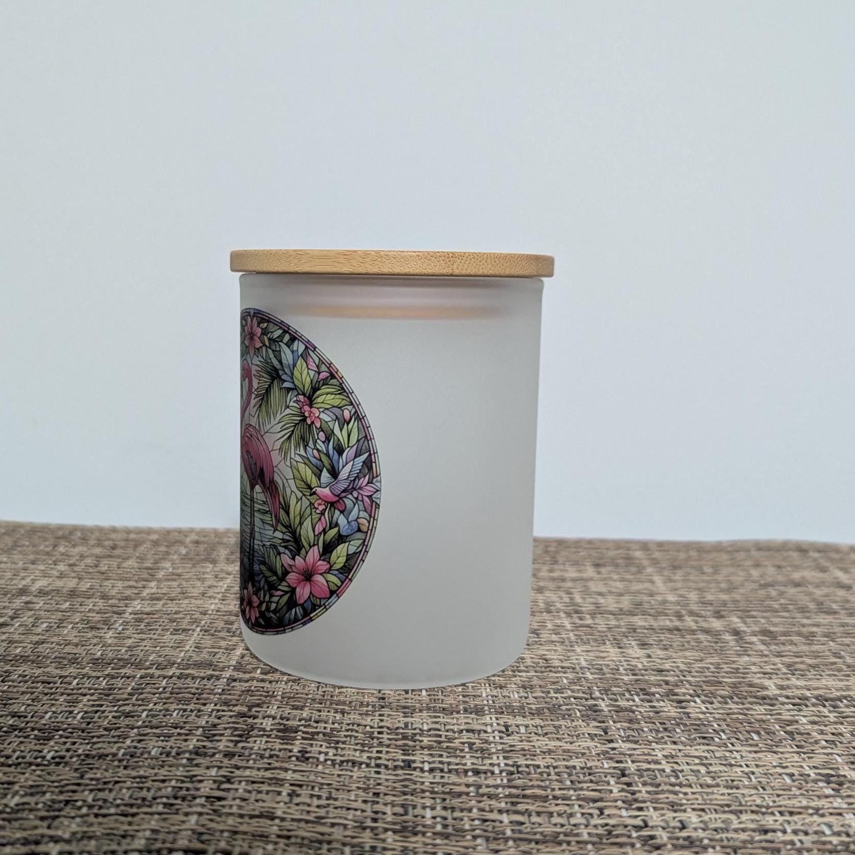 Flamingo Candle Holder With A Flickering Tea Light