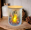 Green Seahorse Candle Holder With A Battery Operated Flickering Tea Light
