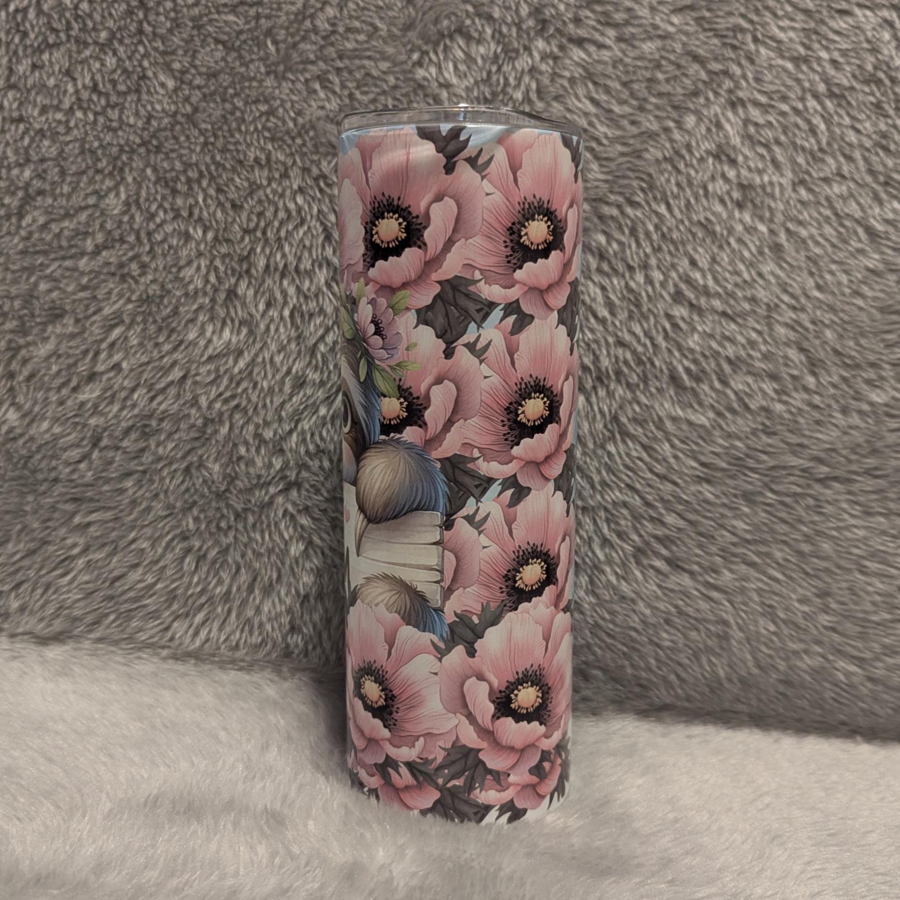 Best Mom Sloth Tumbler 20oz With Reusable Straw, Can Be Personalized