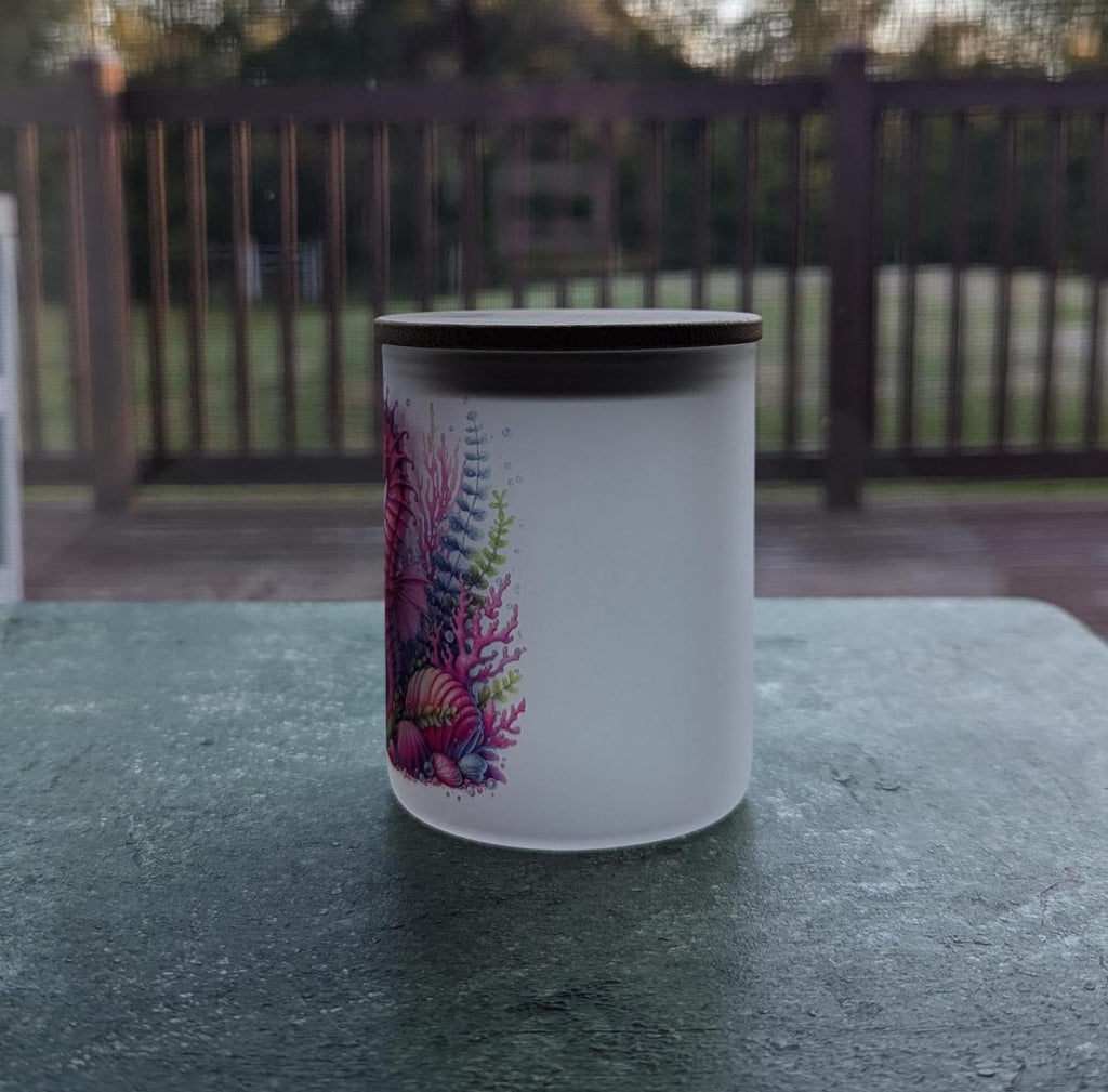 Pink Seahorse Candle Holder With A Battery Operated Flickering Tea Light