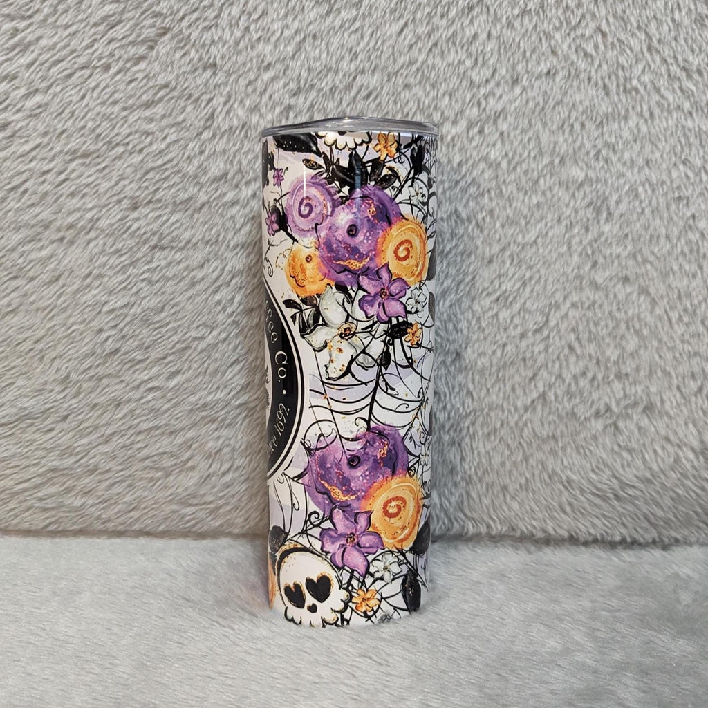 Witch Tumbler 20oz With Reusable Straw, Can Be Personalized