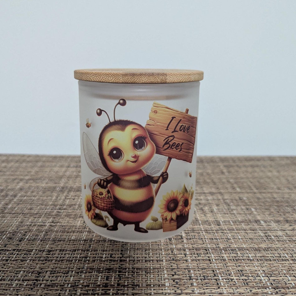 Cute Bee Candle Holder With A Battery Operated Flickering Tea Light