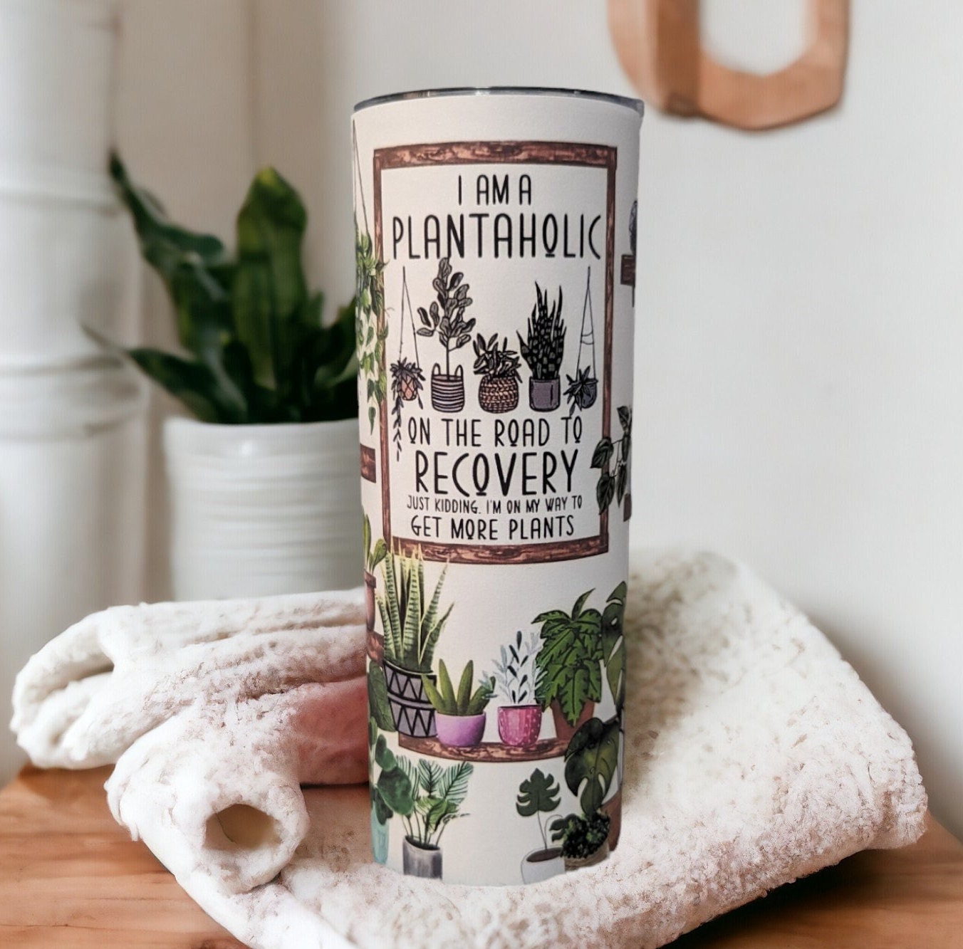 Plant Lover Tumbler 20oz With Reusable Straw