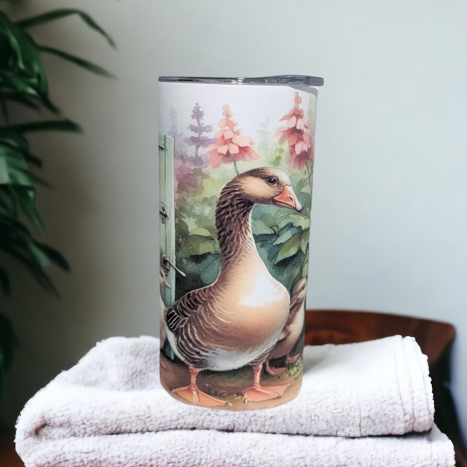 Kids Goose Tumbler 15oz With Reusable Straw, Can Be Personalized