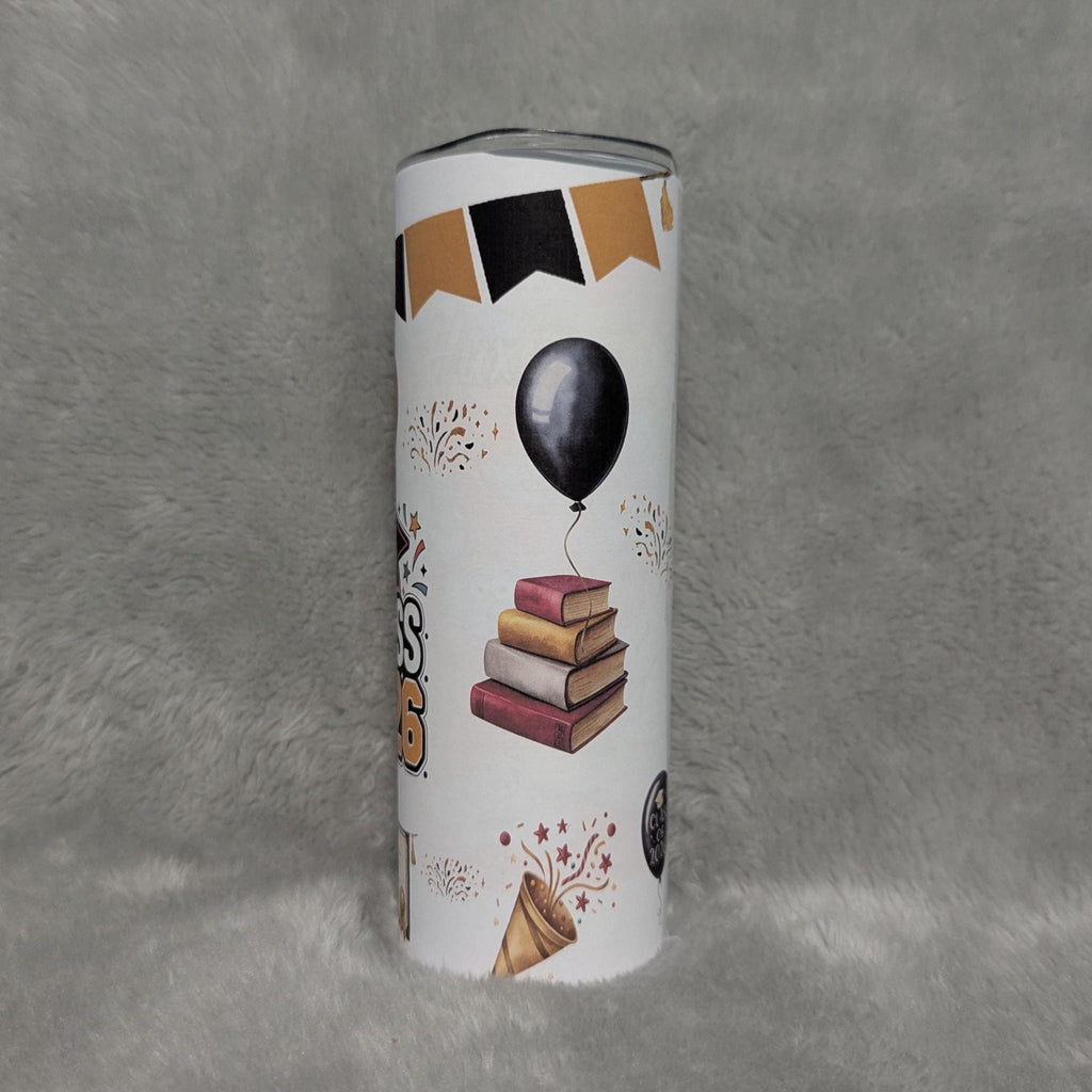 Class of 2026 Graduation Tumbler with Reusable Straw