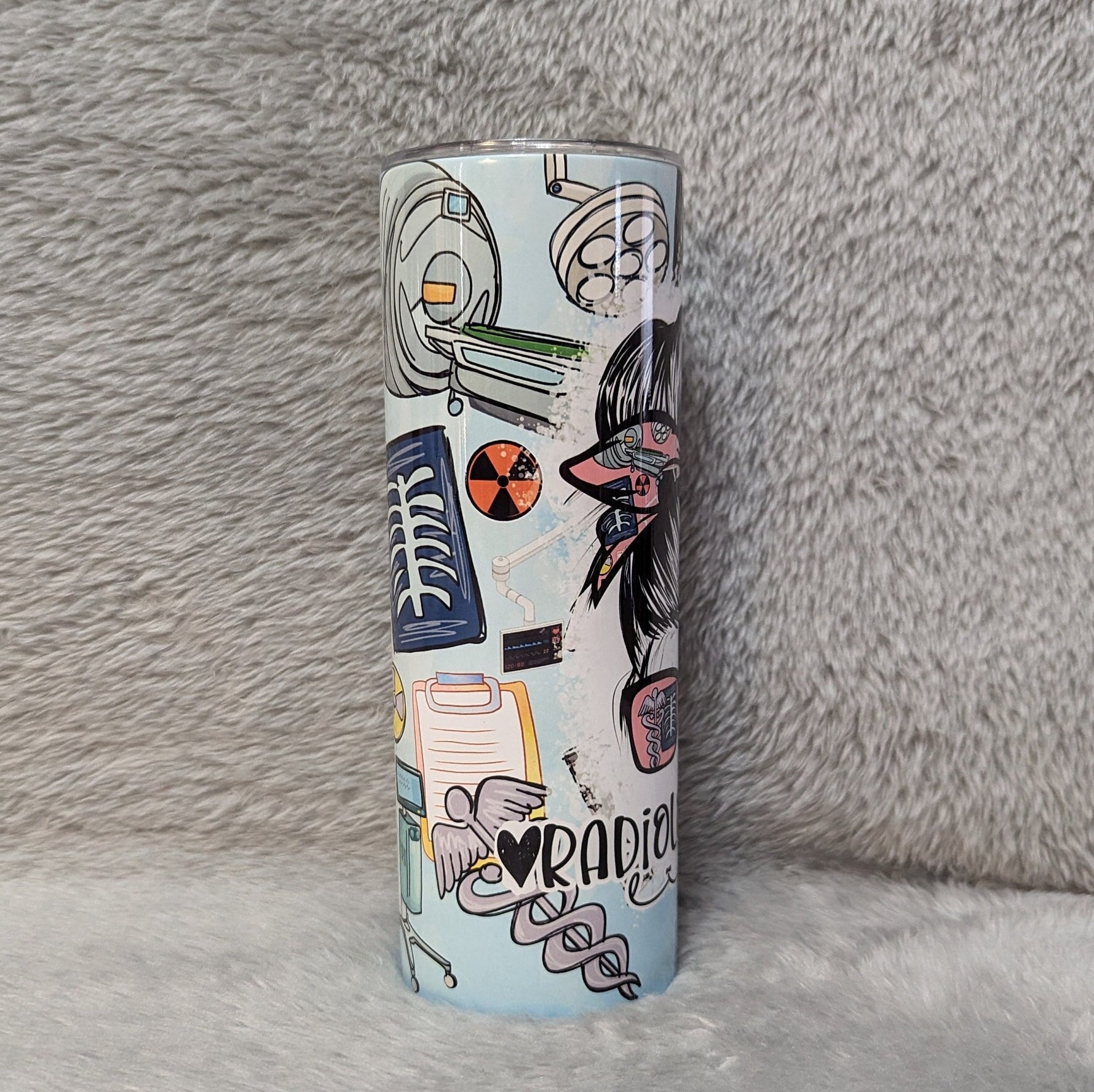 Radiology Tech Tumbler 20oz With Reusable Straw, Can Be Personalized