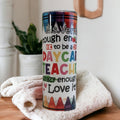 Daycare Teacher Tumbler 20oz With Reusable Straw, Can Be Personalized