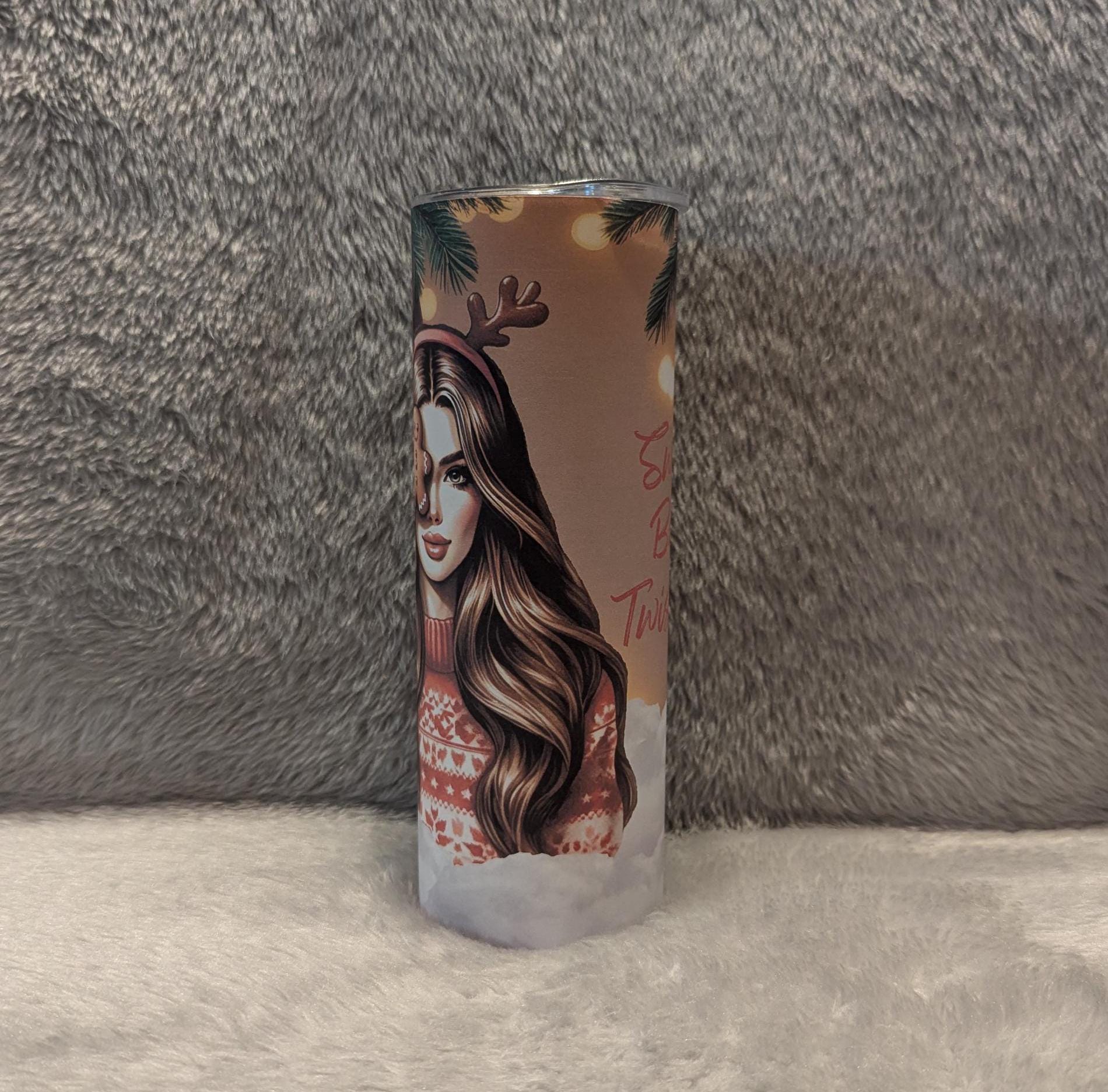 Sweet But Twisted Girl Tumbler 20oz With Reusable Straw, Can Be Personalized