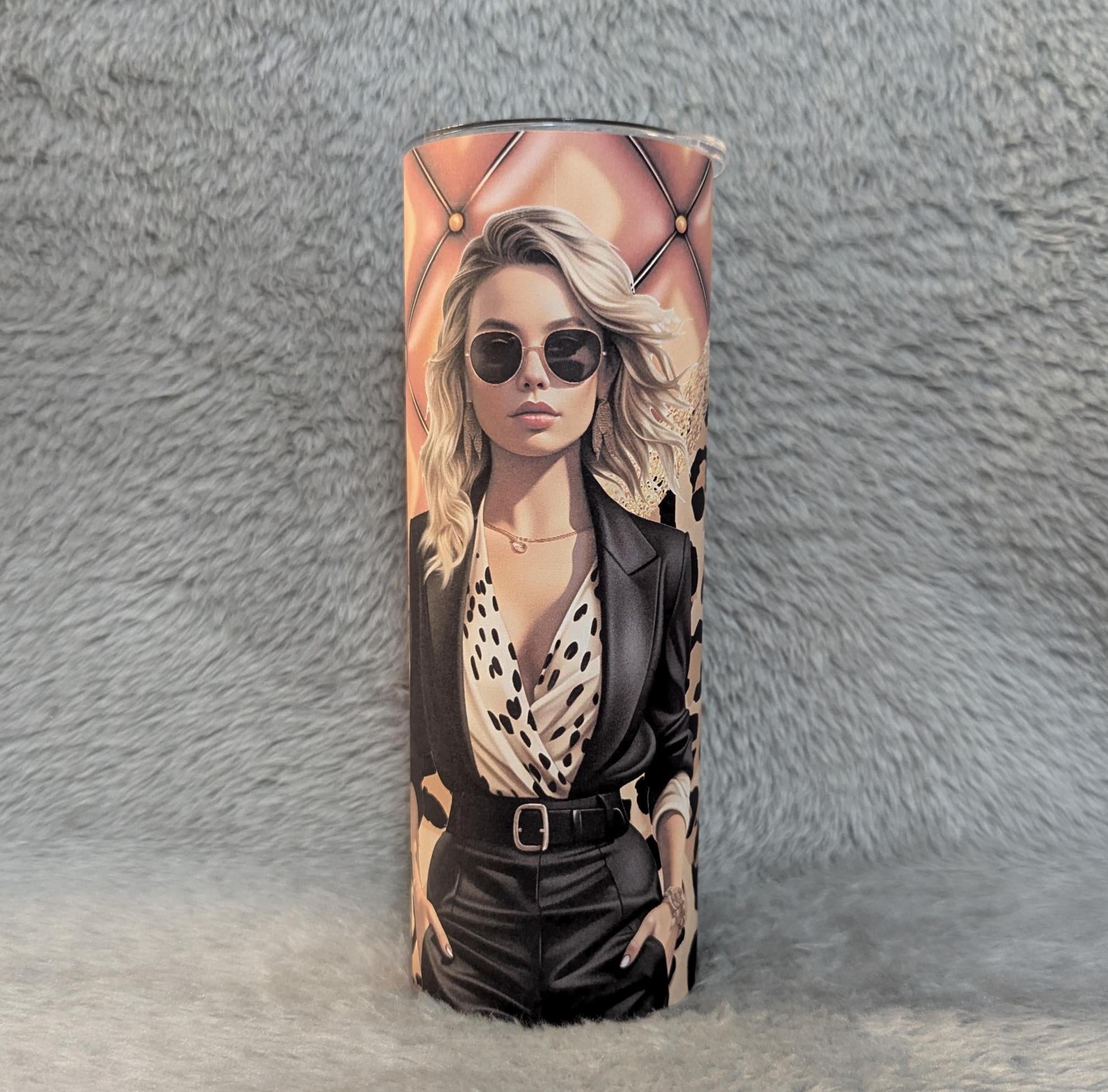 Boss Lady Tumbler 20oz With Reusable Straw, Can Be Personalized