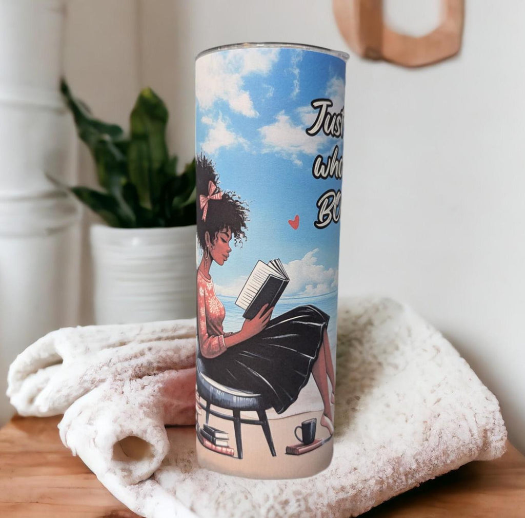 Just A Girl Who Loves Books 20oz Tumbler Can Be Personalized