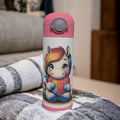 Kids Autism Unicorn Water Bottle 12oz With Reusable Straw Can Be Personalized