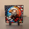 Slate Eagle Picture With Display Legs