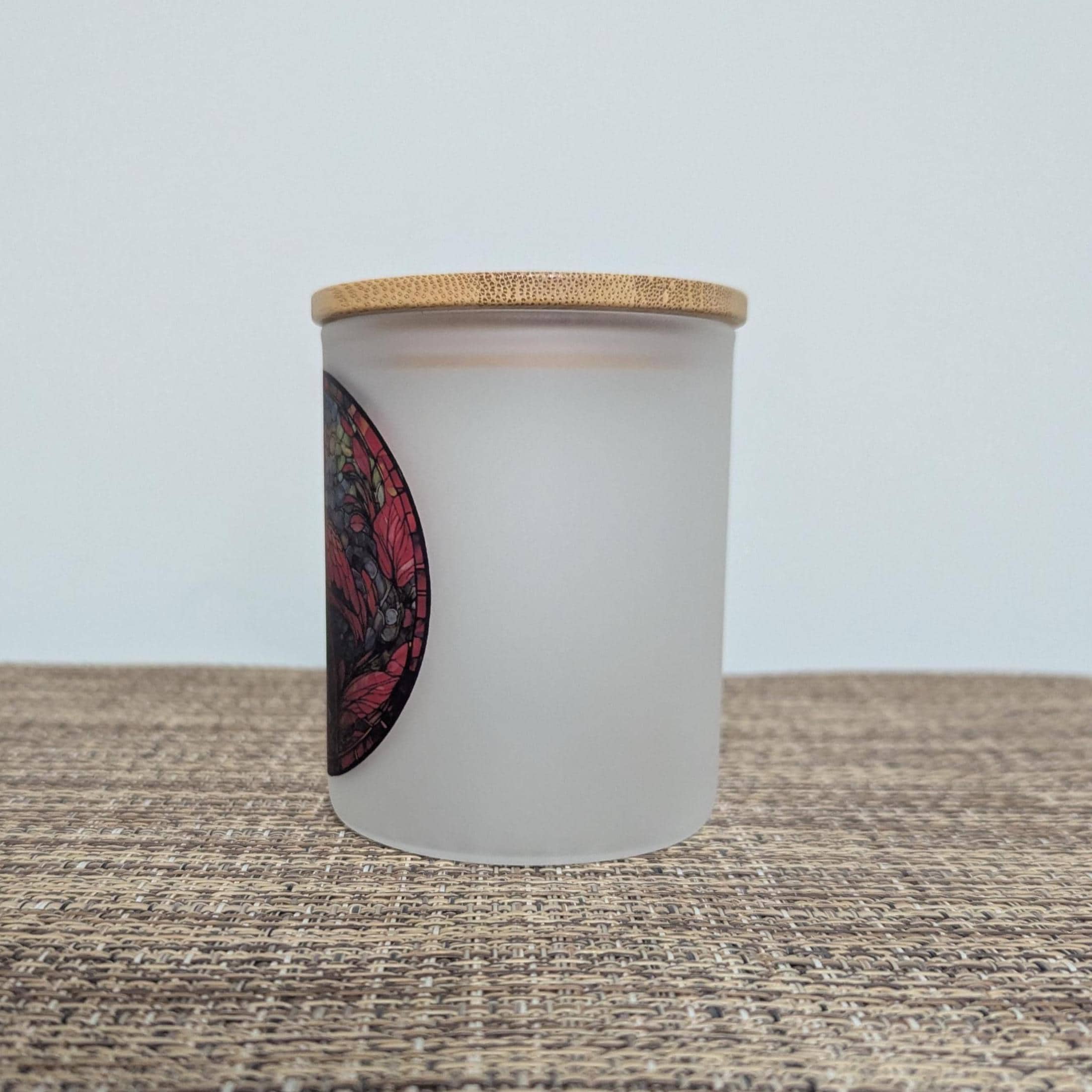 Flamingo Candle Holder With A Stained Glass Design, Includes A Battery Operated Flickering Tea Light