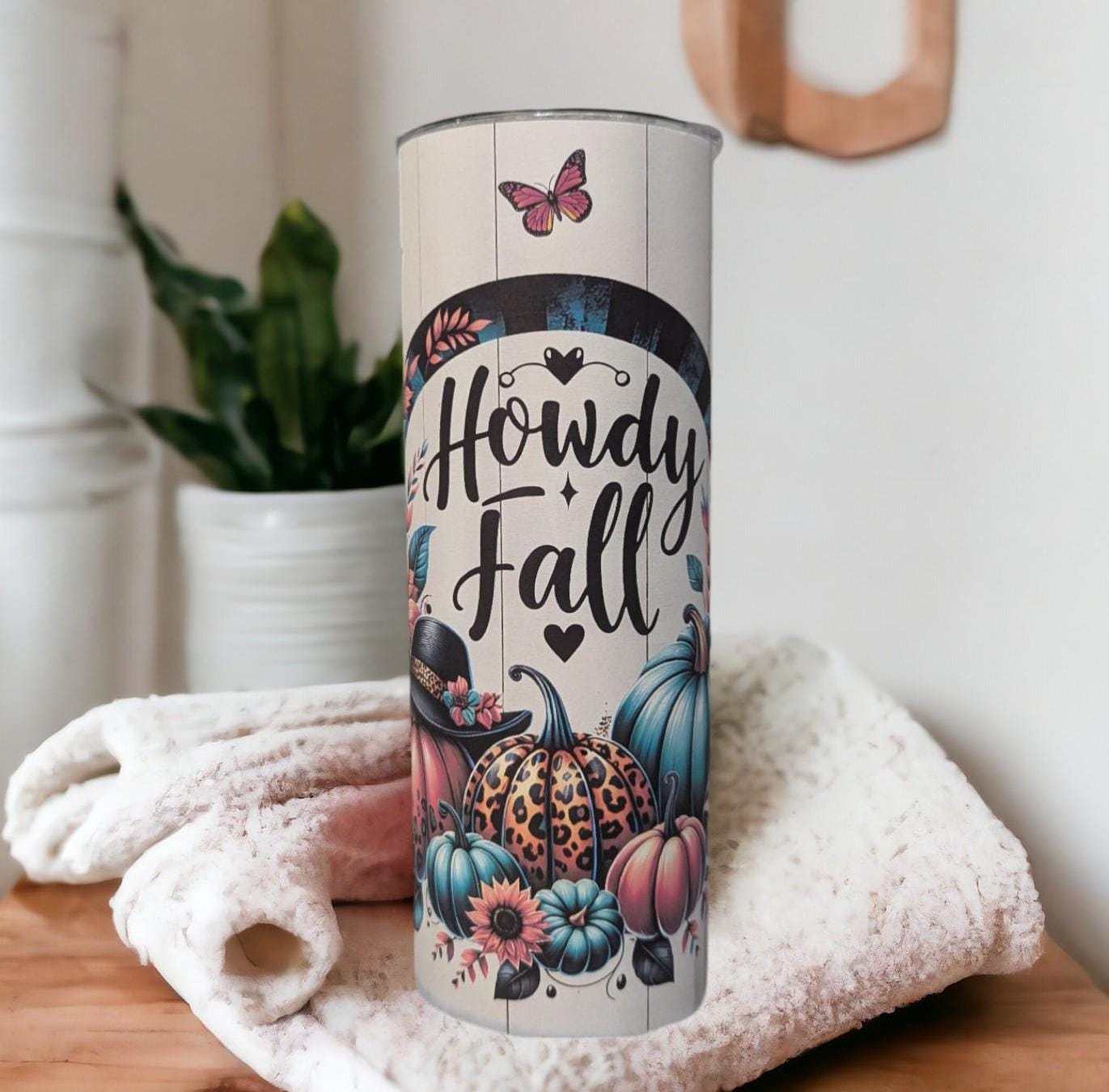 Howdy Fall Pumpkin 20oz Tumbler