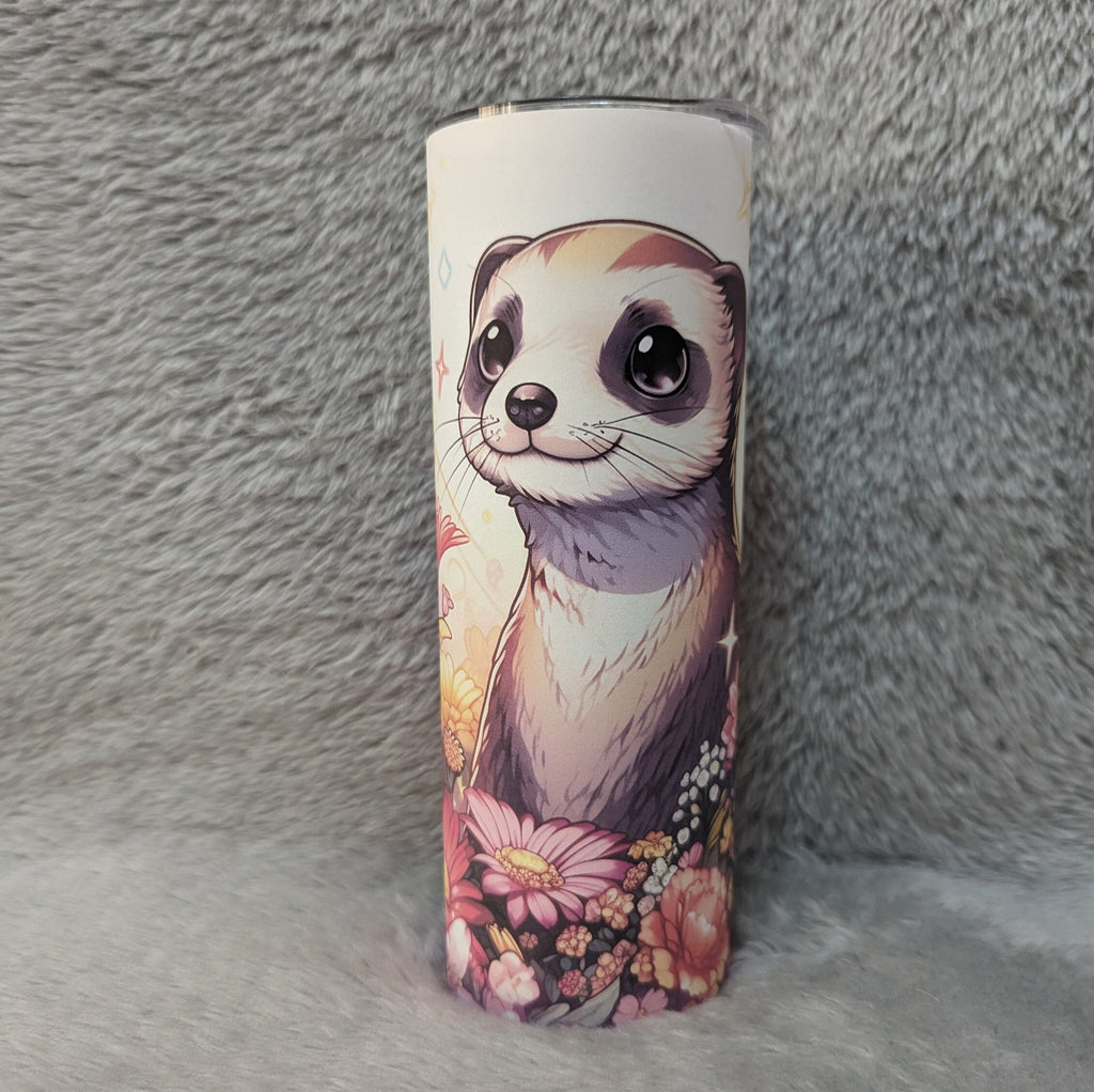 Meerkat Tumbler 20oz With Reusable Straw, Can Be Personalized