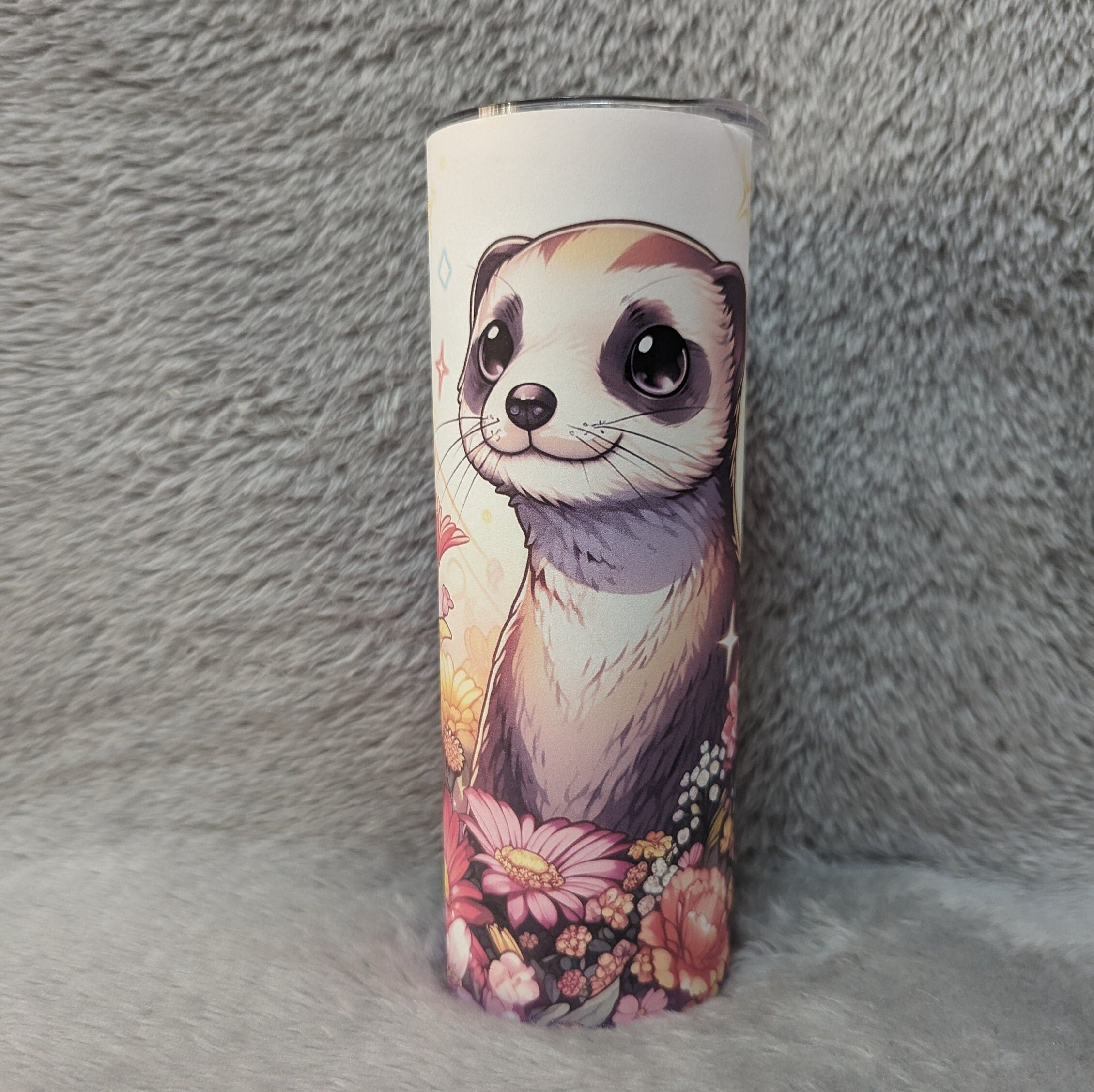 Meerkat Tumbler 20oz With Reusable Straw, Can Be Personalized