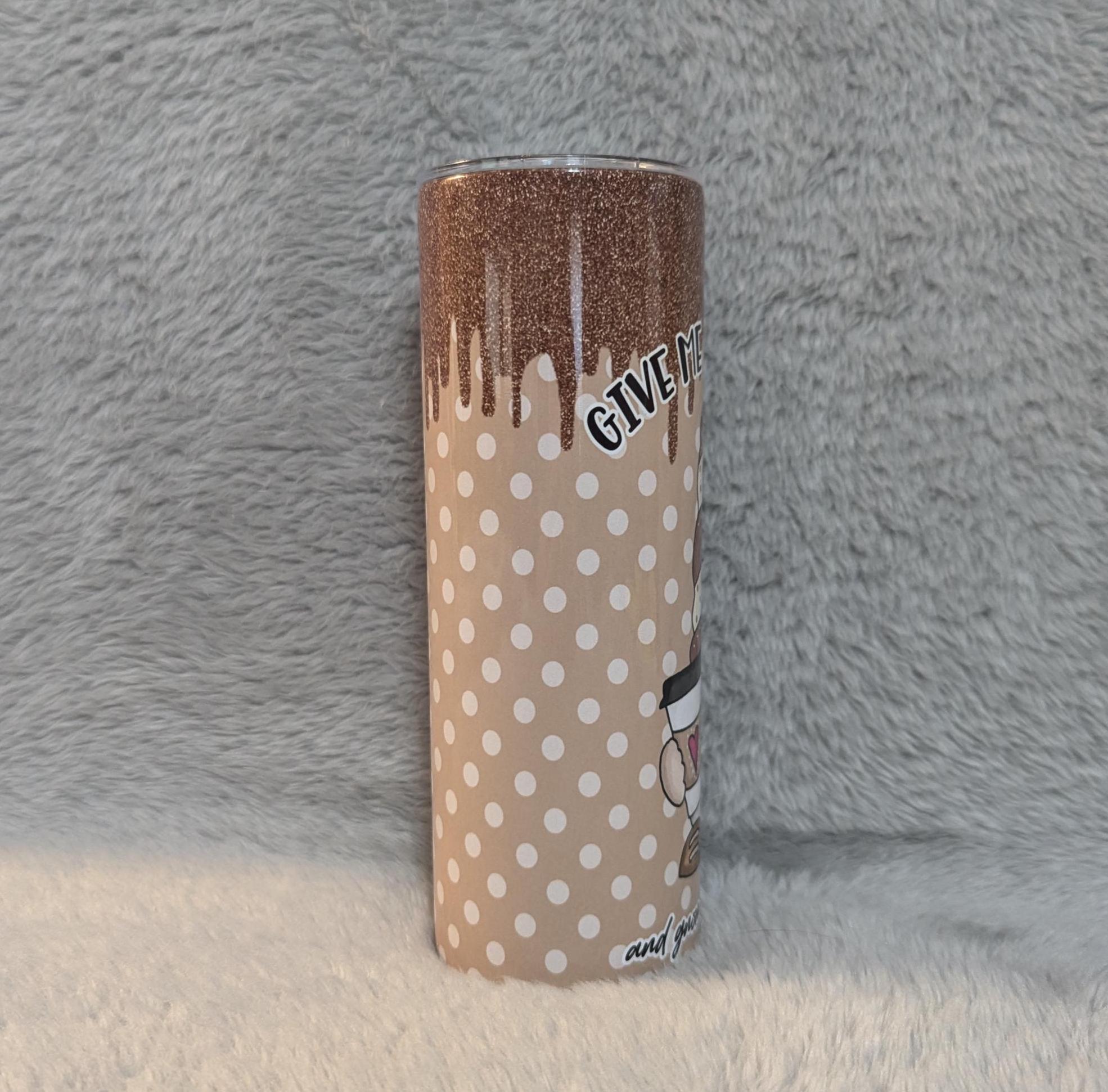 Give Me My Coffee and Gnome One Gets Hurts Gnome Tumbler 20oz With Reusable Straw