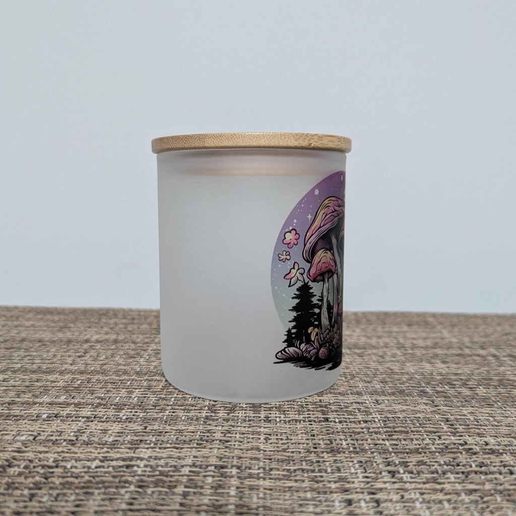 Mushroom Candle Holder with Battery Operated Flickering Tea Light