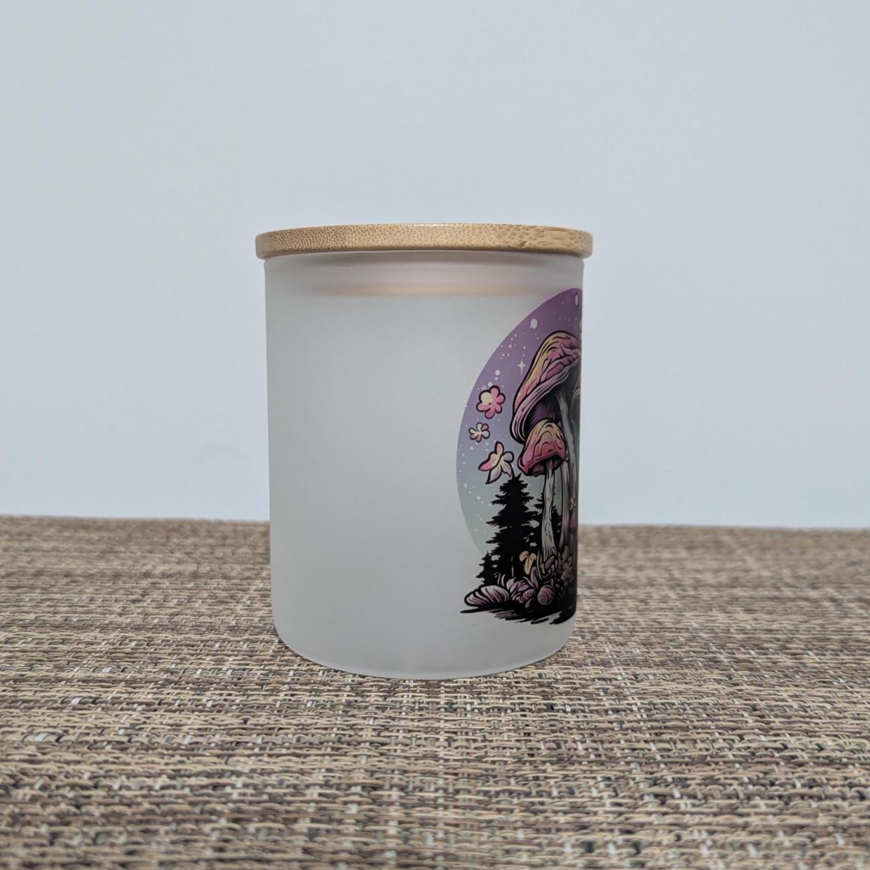 Mushroom Candle Holder with Battery Operated Flickering Tea Light