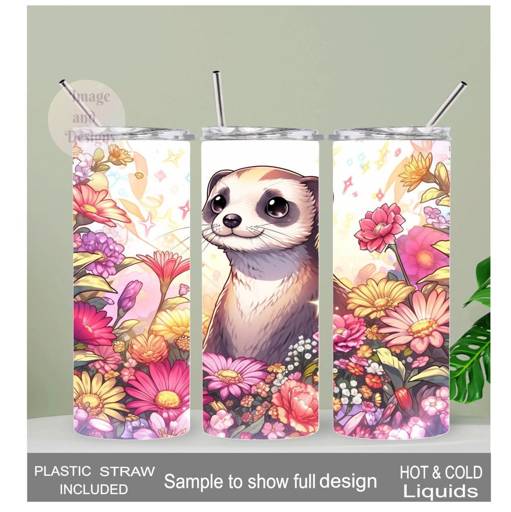 Meerkat Tumbler 20oz With Reusable Straw, Can Be Personalized