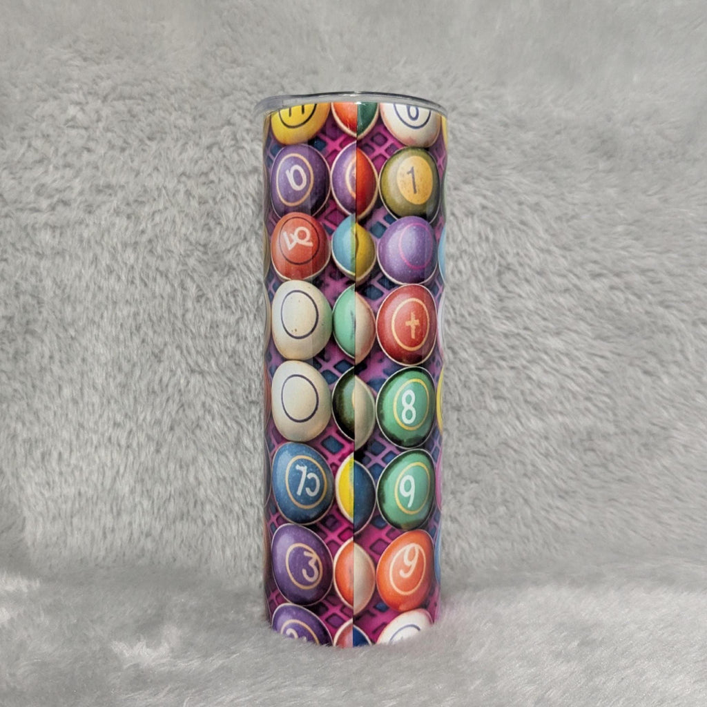 Crazy Bingo Lady Tumbler 20oz With Reusable Straw