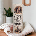 Just A Girl Who Loves Rabbits Tumbler 20oz With Reusable Straw