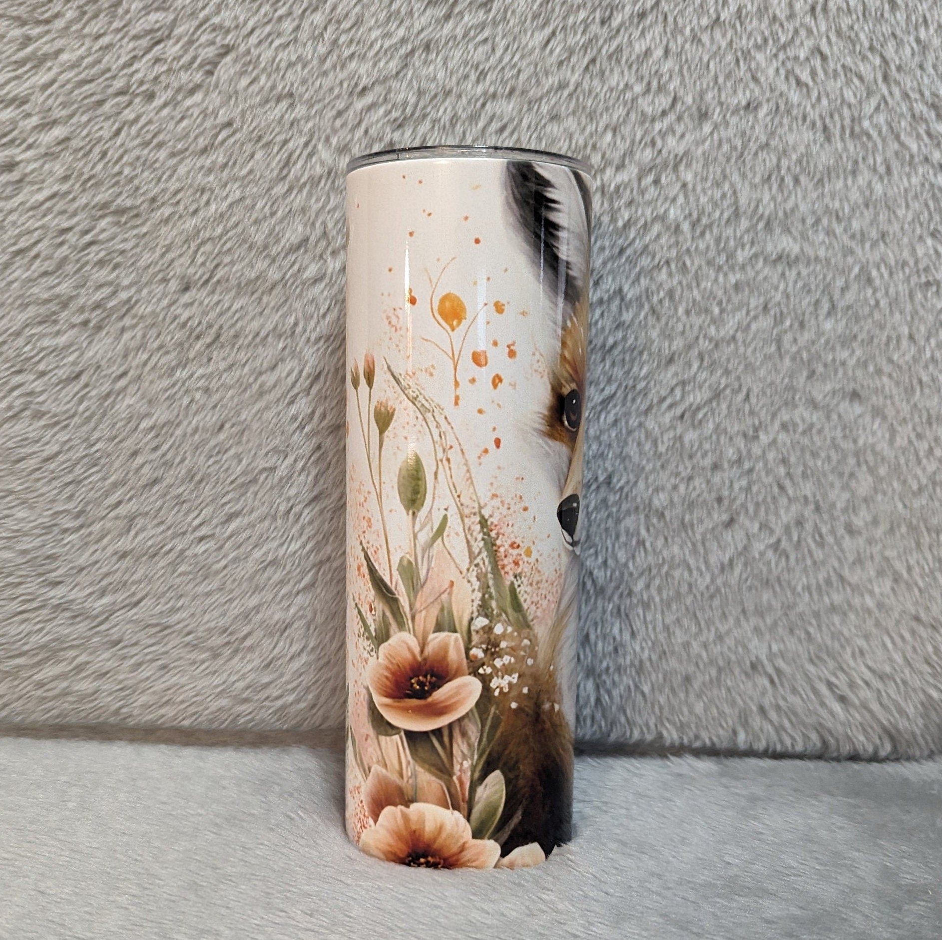 Fox Tumbler 20oz With Reusable Straw, Can Be Personalized