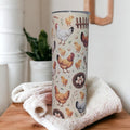 Chicken Tumbler With Reusable Straw 20oz With Reusable Straw