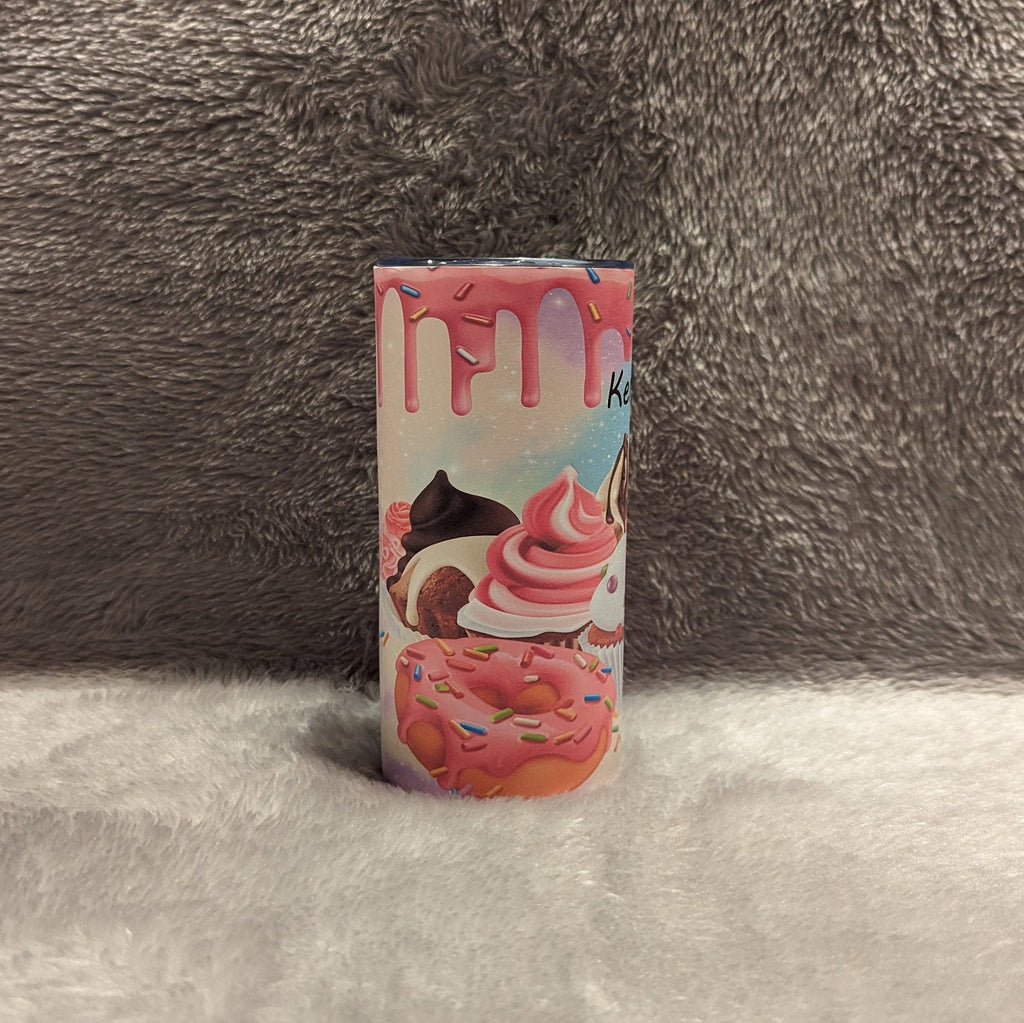 Kids Cupcake Tumbler 15oz With Reusable Straw, Can Be Personalized