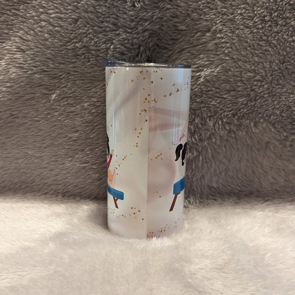 Kids Gymnast Tumbler 15oz With Reusable Straw, Can Be Personalized