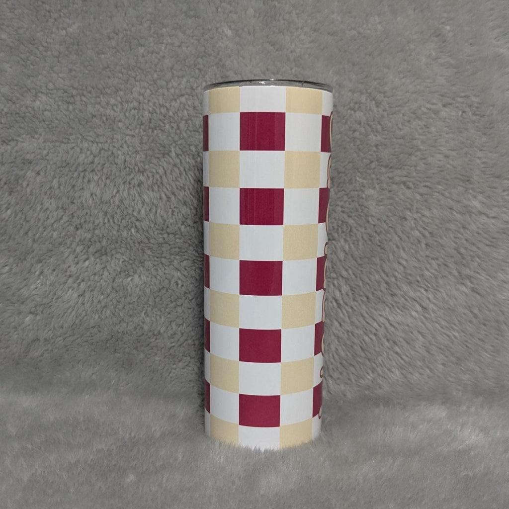 Warriors Tumbler 20oz With Reusable Straw