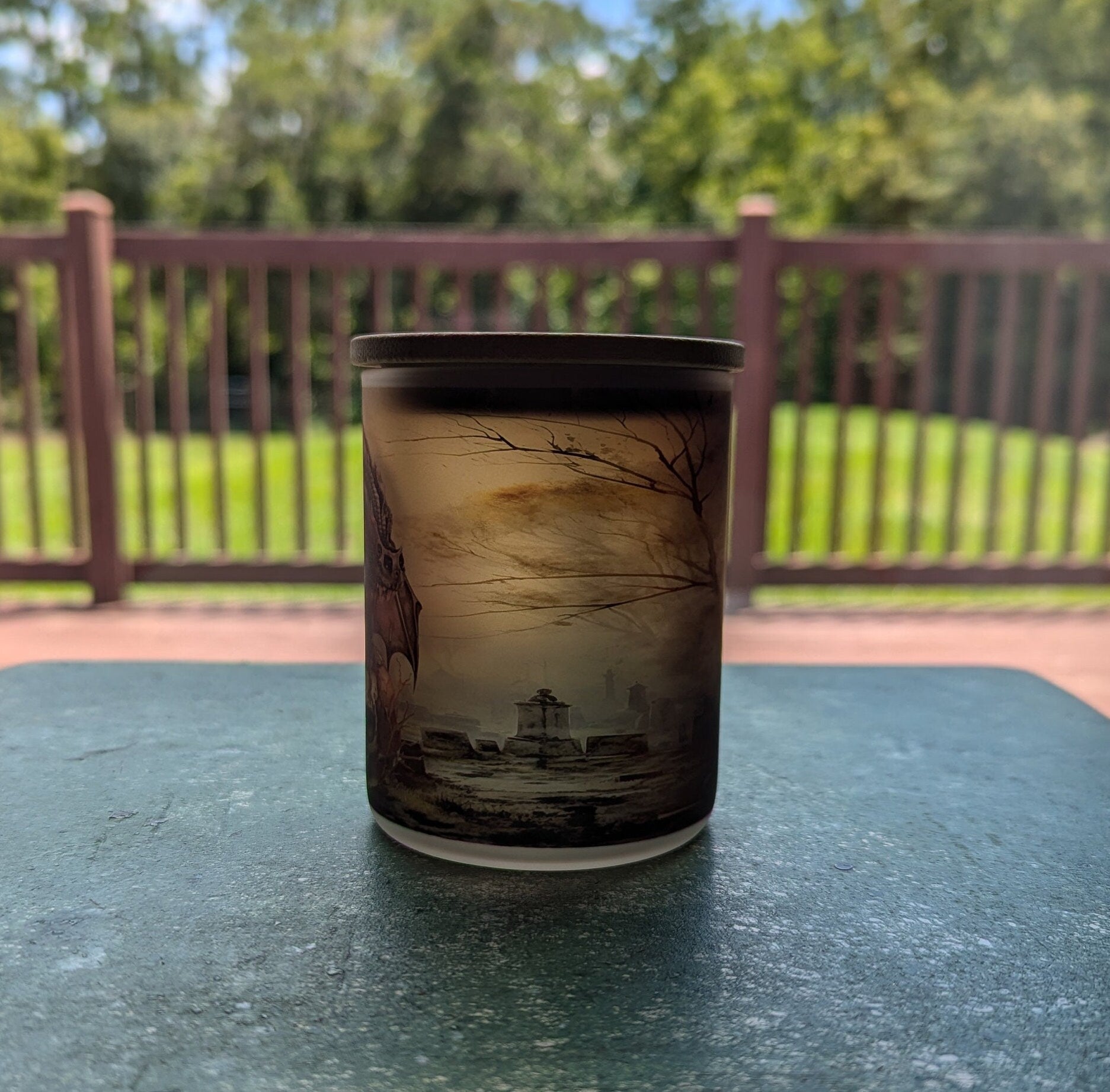 Dragon Candle Holder with Battery Operated Flickering Tea Light