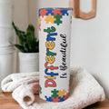 Different Is Beautiful Autism Tumbler 20oz With Reusable Straw
